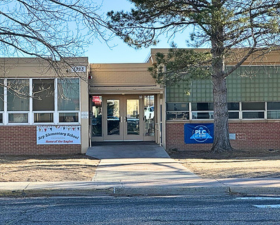 Picture of the front entrance to Arp at Eastridge building